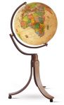 Räth Standglobus 50cm Antik, Schwenkbar, Echtholz, Walnussfarbig Leuchtglobus Globus Globe PAL5060